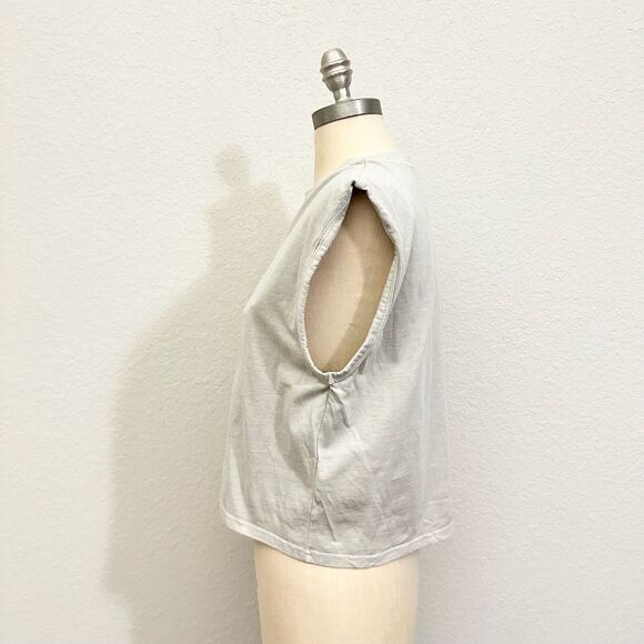 & OTHER STORIES Muscle Tee Gray Crew Neck Cotton Minimalist NWOT - Picture 4 of 10